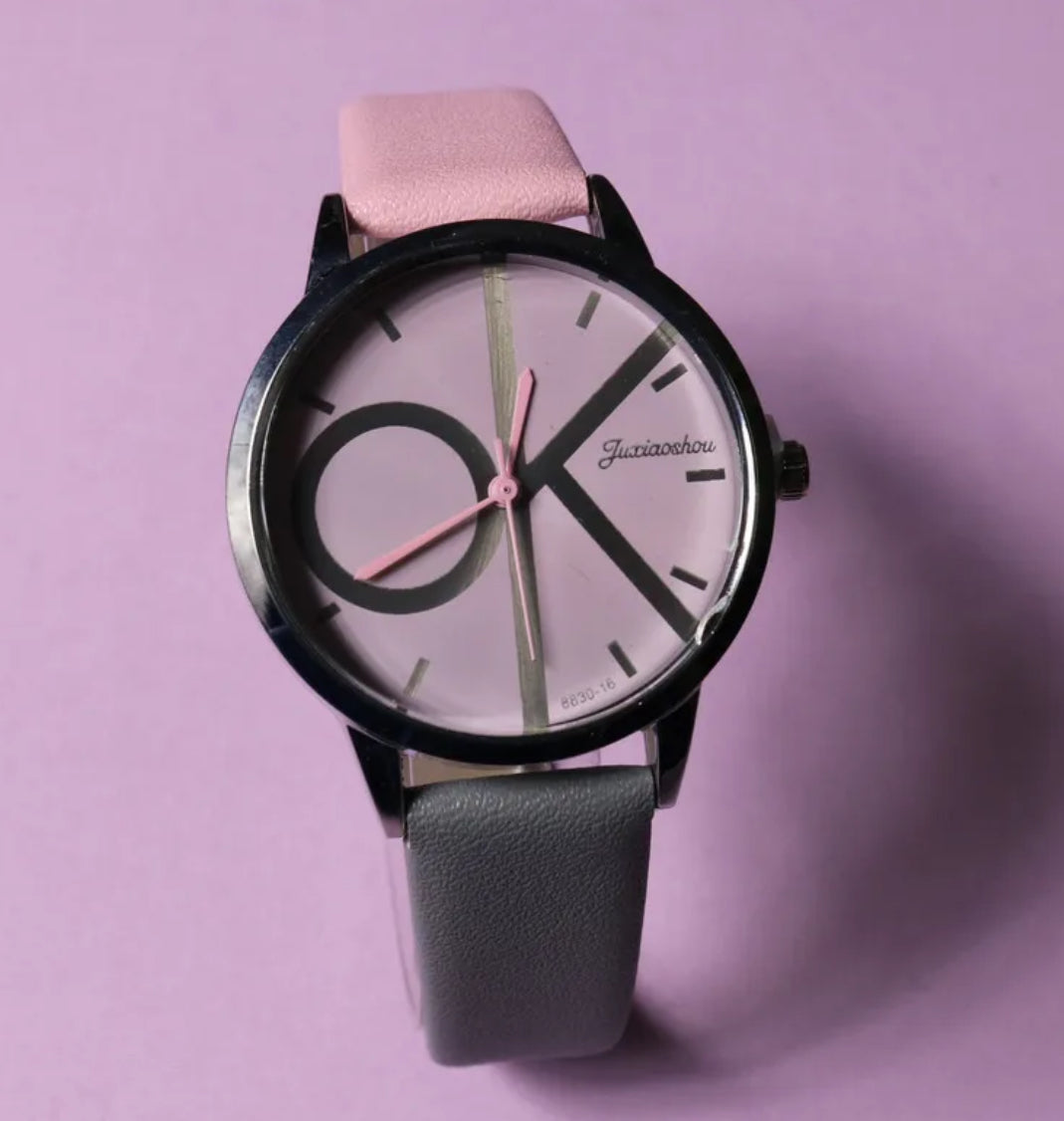 Montre bicolore "Fashion Pop"-Look graphique et coloré