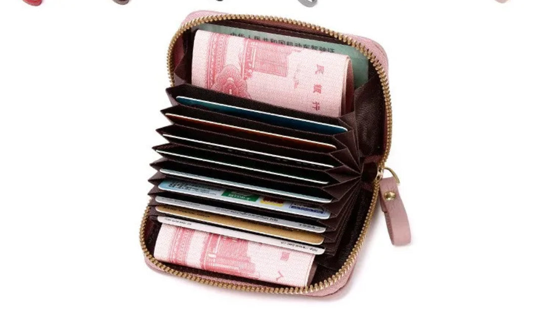 Porte-cartes compact zippé – Élégance et praticité