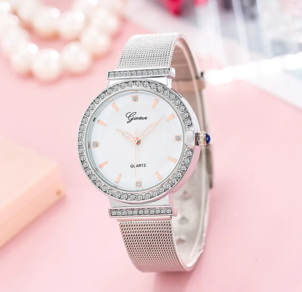 Montre Élégance Cristal – Femme