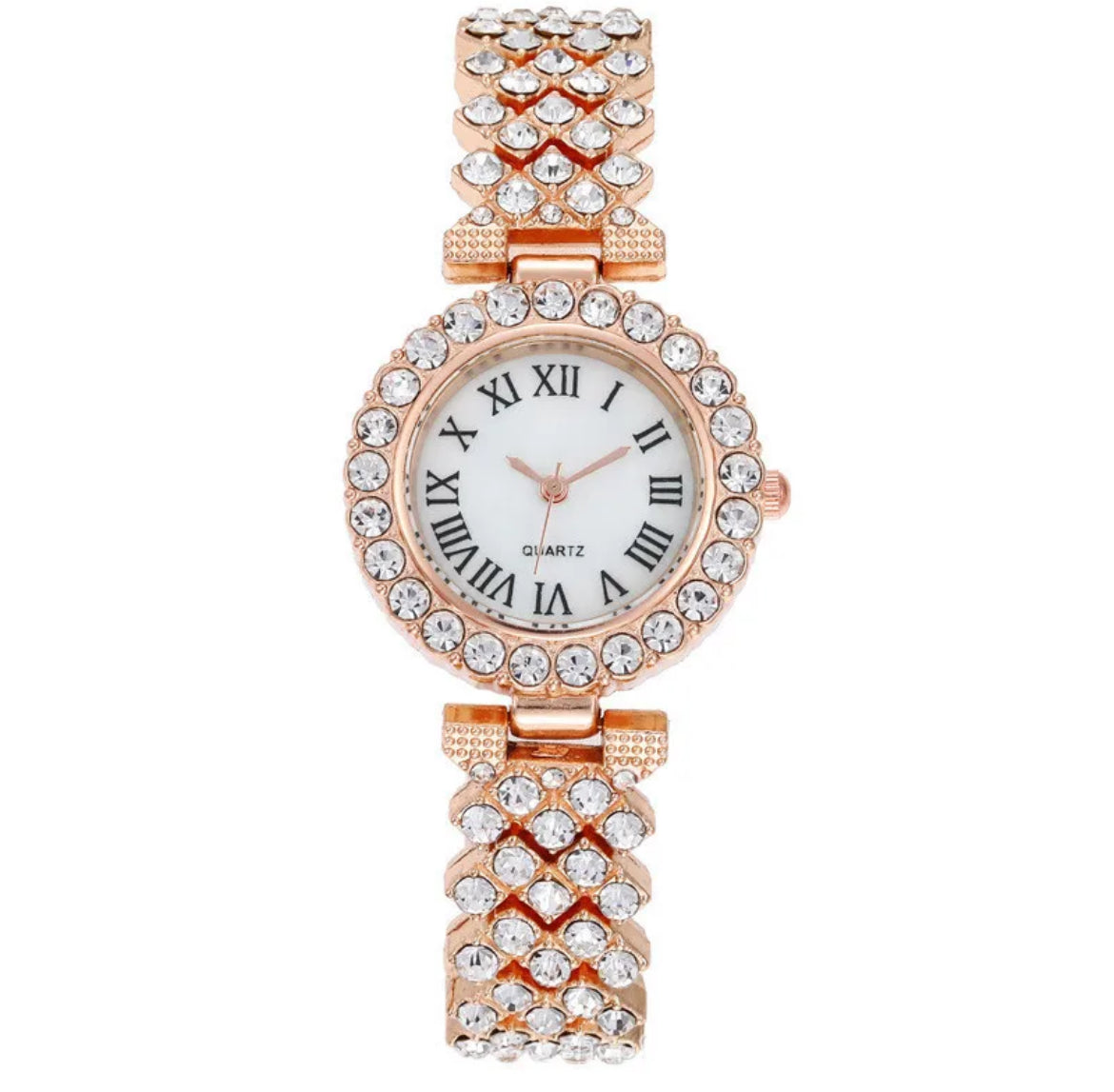 đ Montre ĂlĂ©gance Cristal â ROSE SABLE
