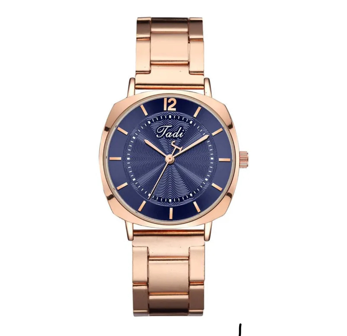 Montre Femme Élégante Tadi – Bracelet Métallique Rose Gold