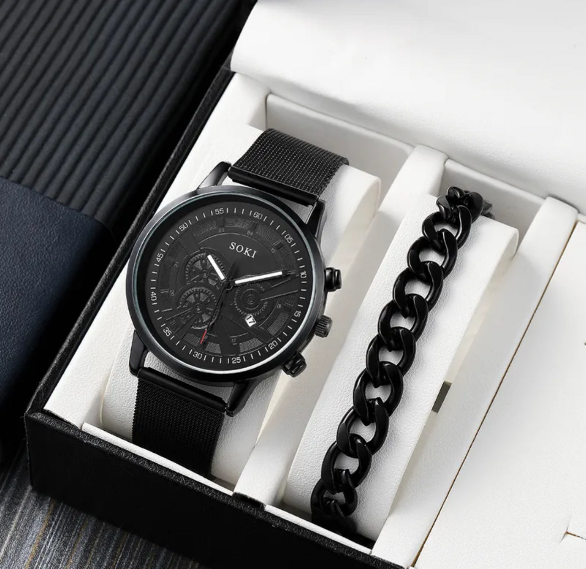 Montre Homme SOKI - Élégance Noire