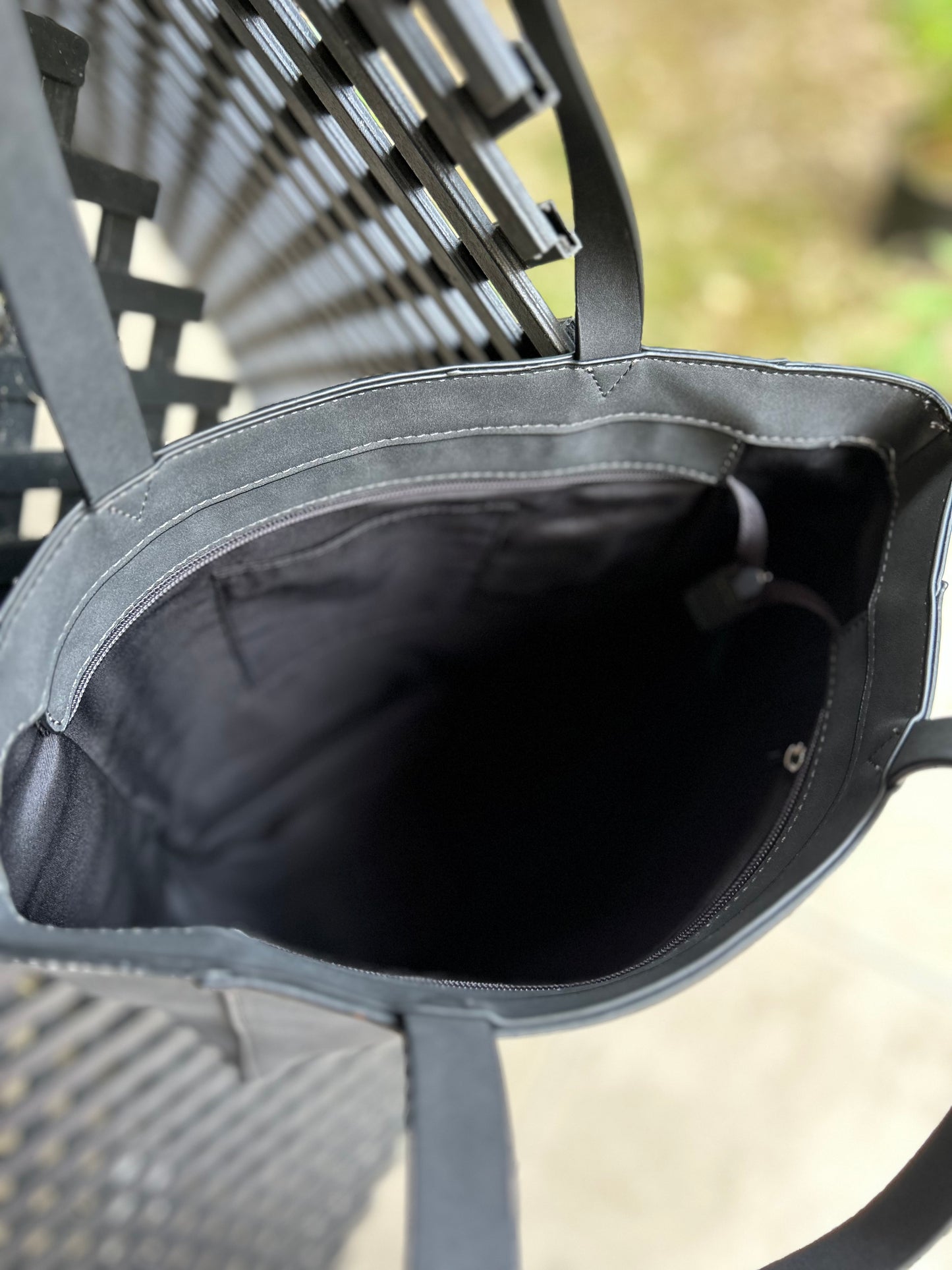 🖤 Cabas gris ESPRIT – Collection Seconde vie chic