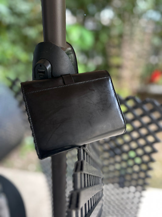 💼 Portefeuille en cuir noir Dorsa – Collection Seconde vie chic