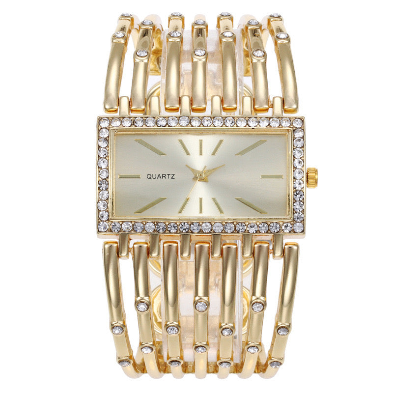 ⌚ Montre Bracelet Doré Strass – Élégance à Prix Doux