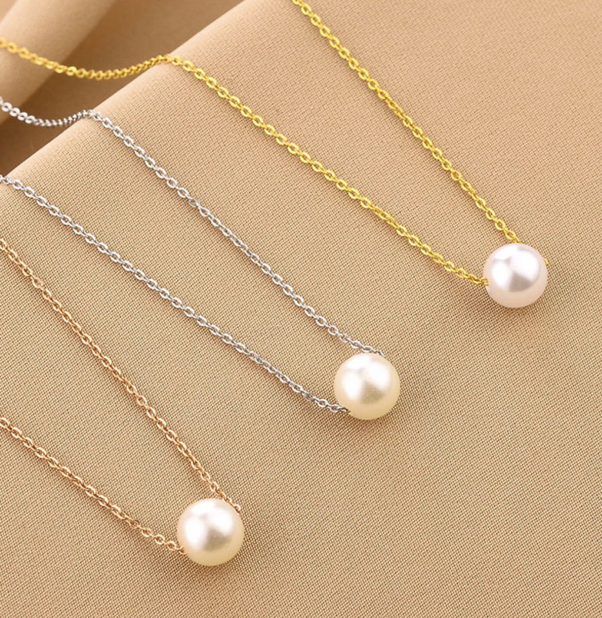 💎 Collier Perle Élégance – Chaîne Argentée