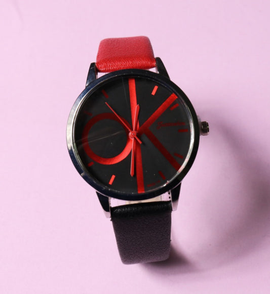 Montre bicolore "Fashion Pop"-Look graphique et coloré