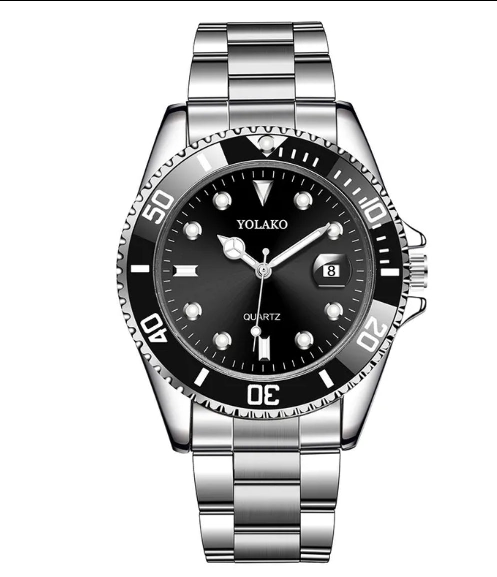 Montre Quartz – Bracelet Métal Argenté