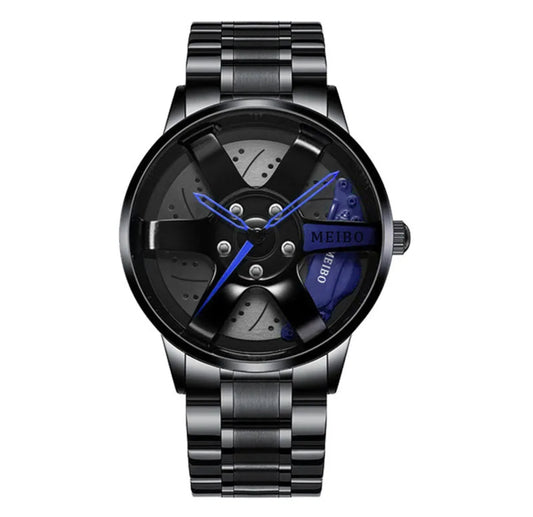 Montre Homme Sport - Design Jante de Voiture | Rose Sable