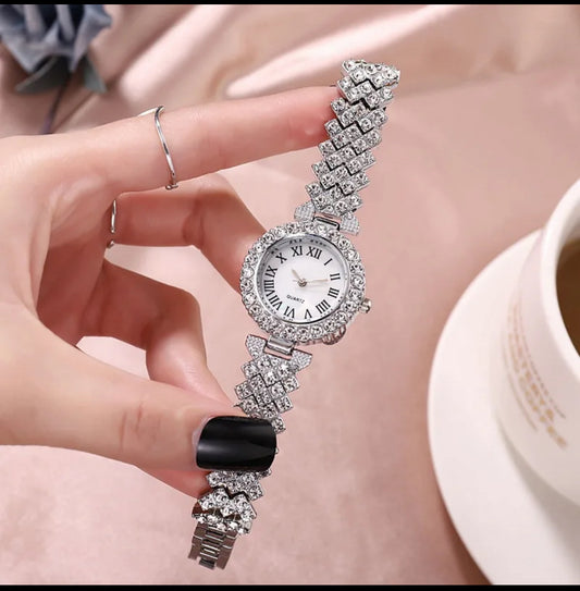 💎 Montre Élégance Cristal – ROSE SABLE