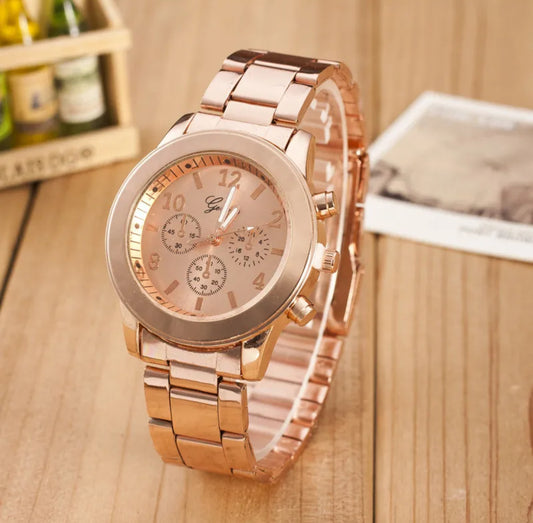 Montre Métallique Élégance Intemporelle – Femme