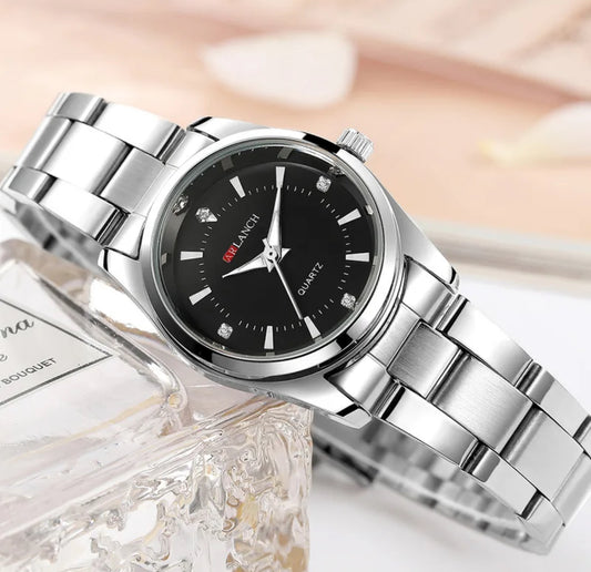 Montre Femme Élégante – Quartz Précis & Bracelet Acier Inoxydable
