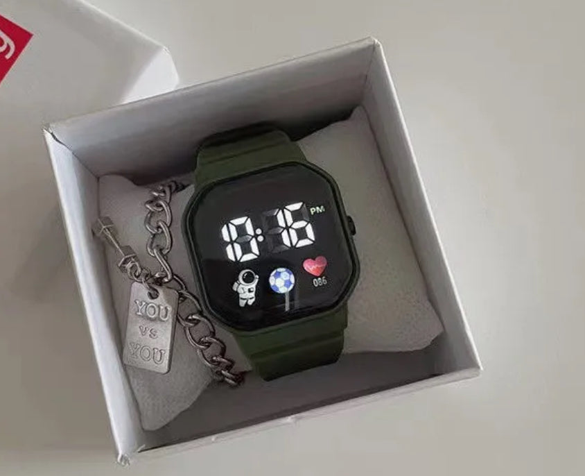 🪐 Montre Numérique LED "Galaxy Mood" – Plusieurs coloris