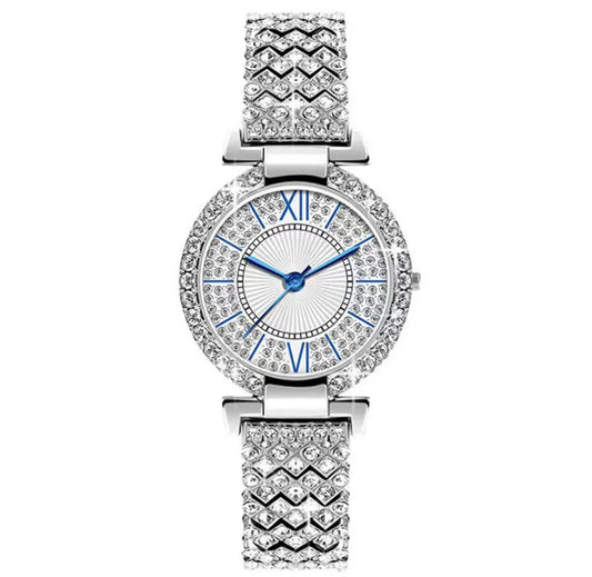 ✨ Montre Femme Strass Élégance – Argenté, Or, Rose Doré | ROSE SABLE