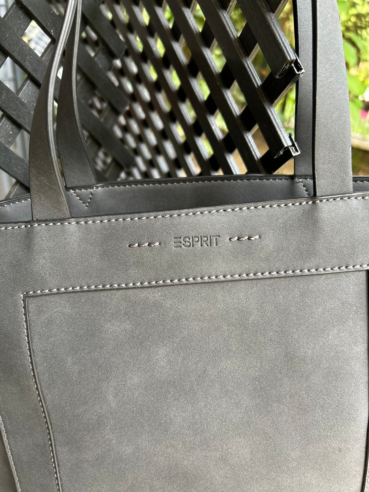 🖤 Cabas gris ESPRIT – Collection Seconde vie chic