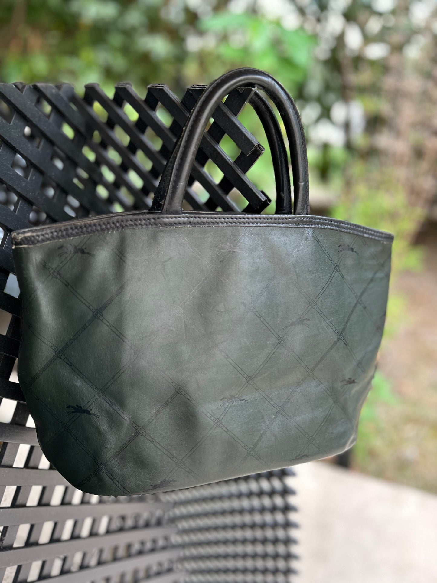 🖤 Sac vintage Longchamp en cuir noir – Collection Seconde vie chic