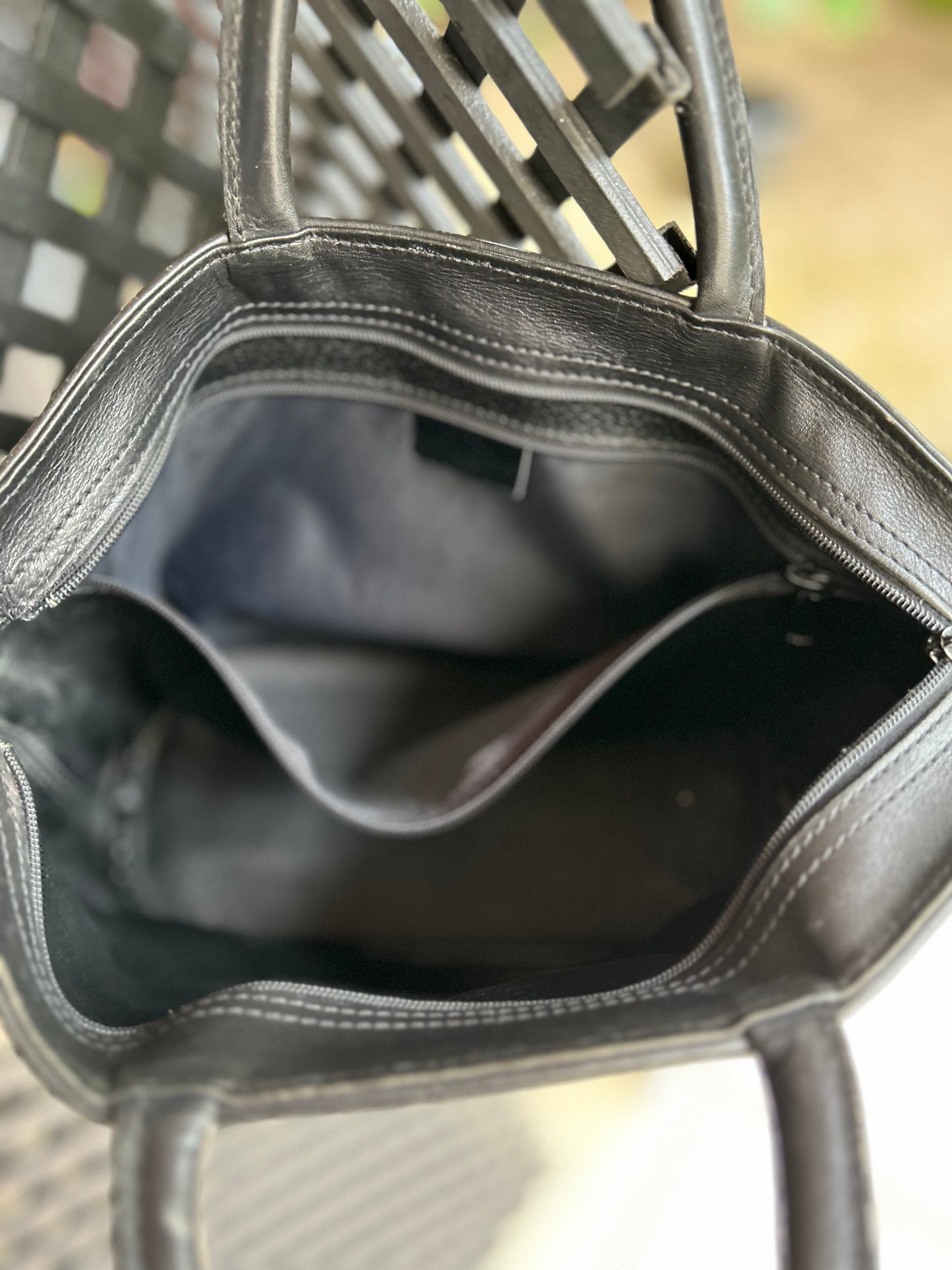 🖤 Sac vintage Longchamp en cuir noir – Collection Seconde vie chic