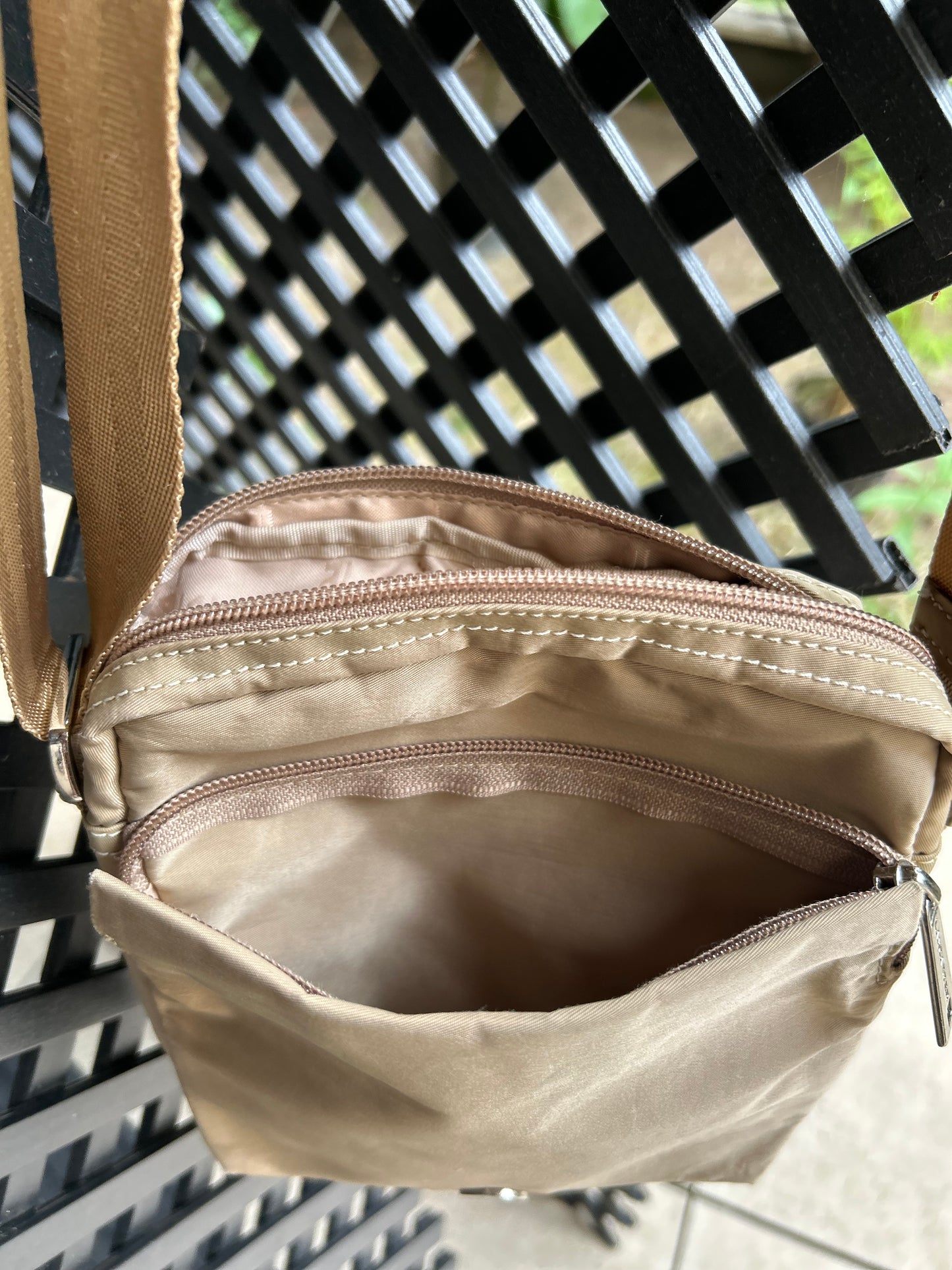 ❤️ Sac bandoulière Lancaster beige – Collection Seconde vie chic