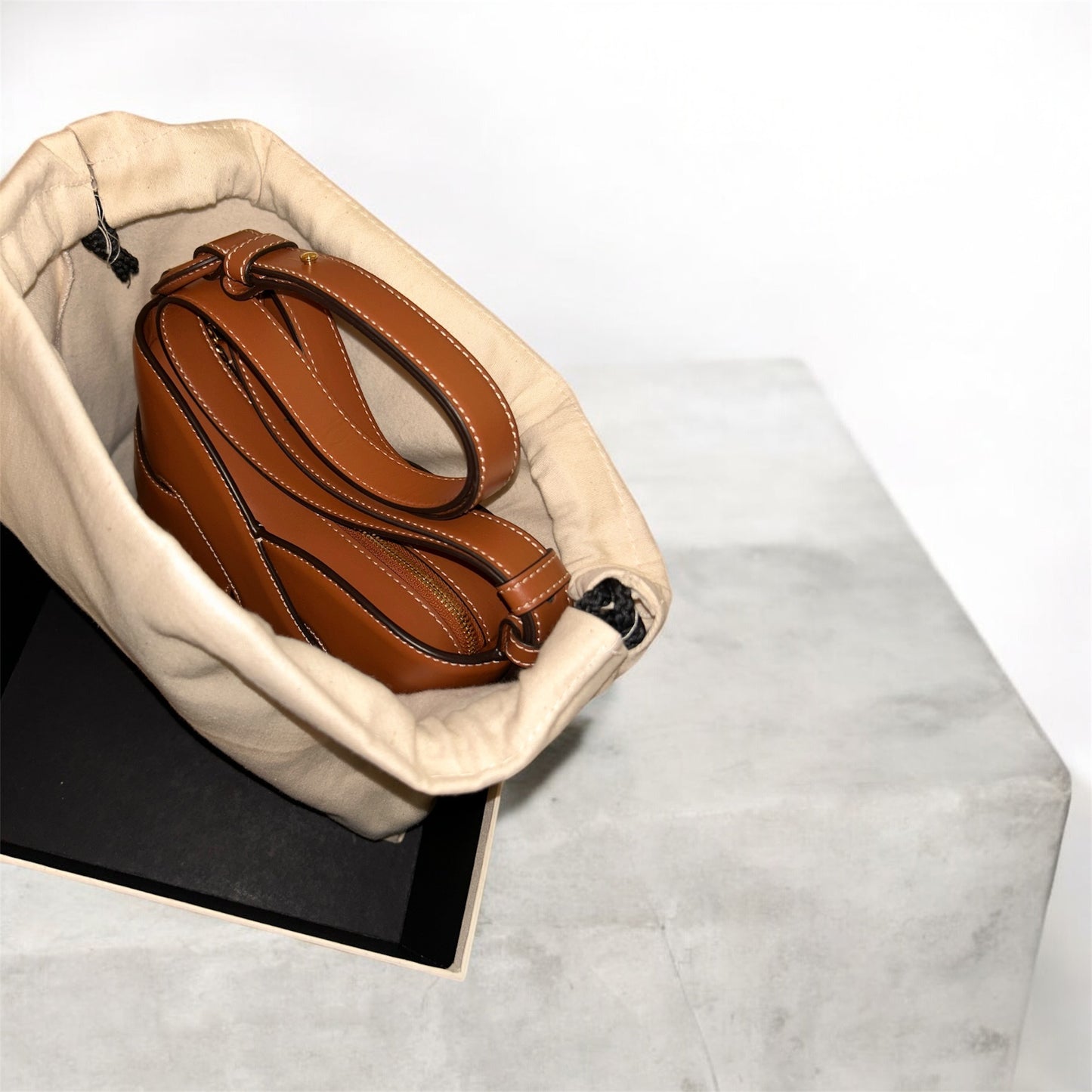 👜 Sac Polène – NODDE COGNAC LISSE