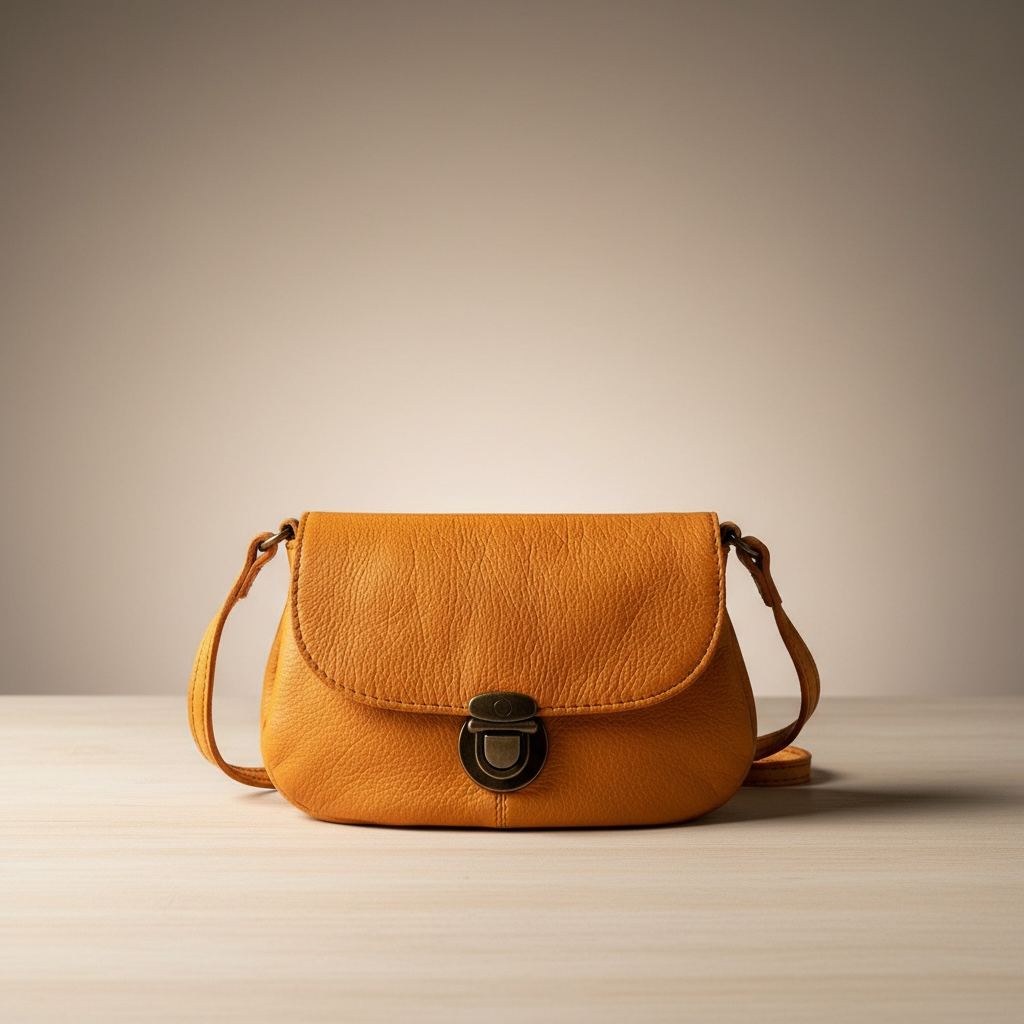 👜 Mini sac bandoulière en cuir naturel – Style vintage | ROSE SABLE